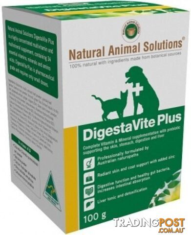 Natural Animal Solutions DigestaVite Plus 100g - Natural Animal Solutions - 9341976000016