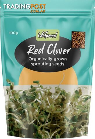 Untamed Red Clover Earth-Friendly Sprouting Seeds  100g - Untamed Health - 9325307000586