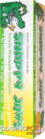 Snappy Jaws Toothpaste 75g Pineapple - Snappy Jaws - 9311968111419