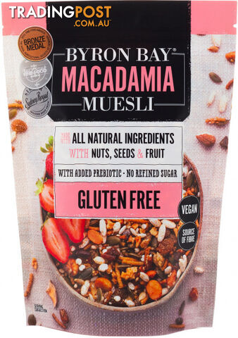 Byron Bay Macadamia Muesli Gluten Free Vegan 1.5Kg - Byron Bay Macadamia Muesli - 799439882195