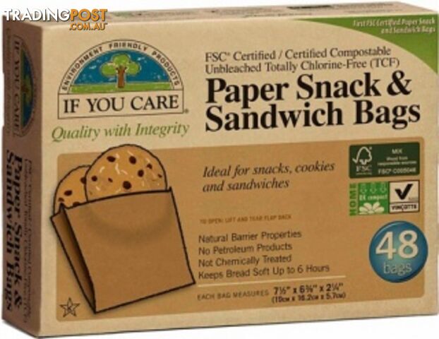 If You Care Sandwich Bags 48Pcs - If You Care - 0770009250262