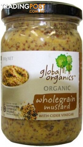 Global Organics Wholegrain Mustard 200g - Global Organics - 9326721009377