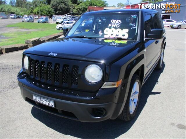 2013 JEEP PATRIOT SPORT(4X2) MKMY12 4D WAGON