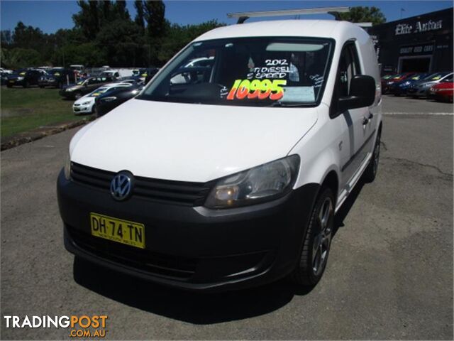 2012 VOLKSWAGEN CADDY TDI250 2KMY12 3D VAN