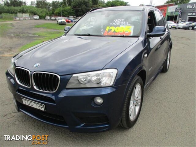 2012 BMW X3 XDRIVE20D F25 4D WAGON