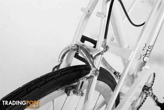Mixte 7 speed Bicycle - 52cm CHAMPAGNE - photo 5 of 5