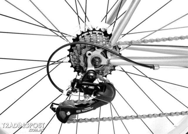 Mixte 7 speed Bicycle - 52cm CHAMPAGNE - photo 3 of 5