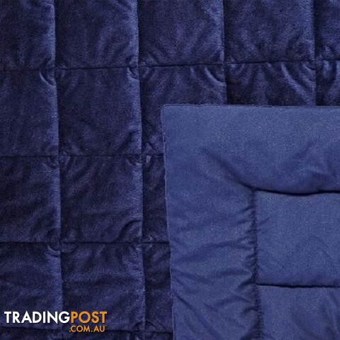 BRAND NEW Velvet Thermosoft Queen Blanket -RED & NAVY - photo 3 of 4