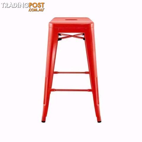 Brand new Replica Tolix Metal Stool (66cm)-red
