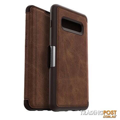 Otterbox Strada Leather Folio Case for Samsung Galaxy S10+ Espresso -...