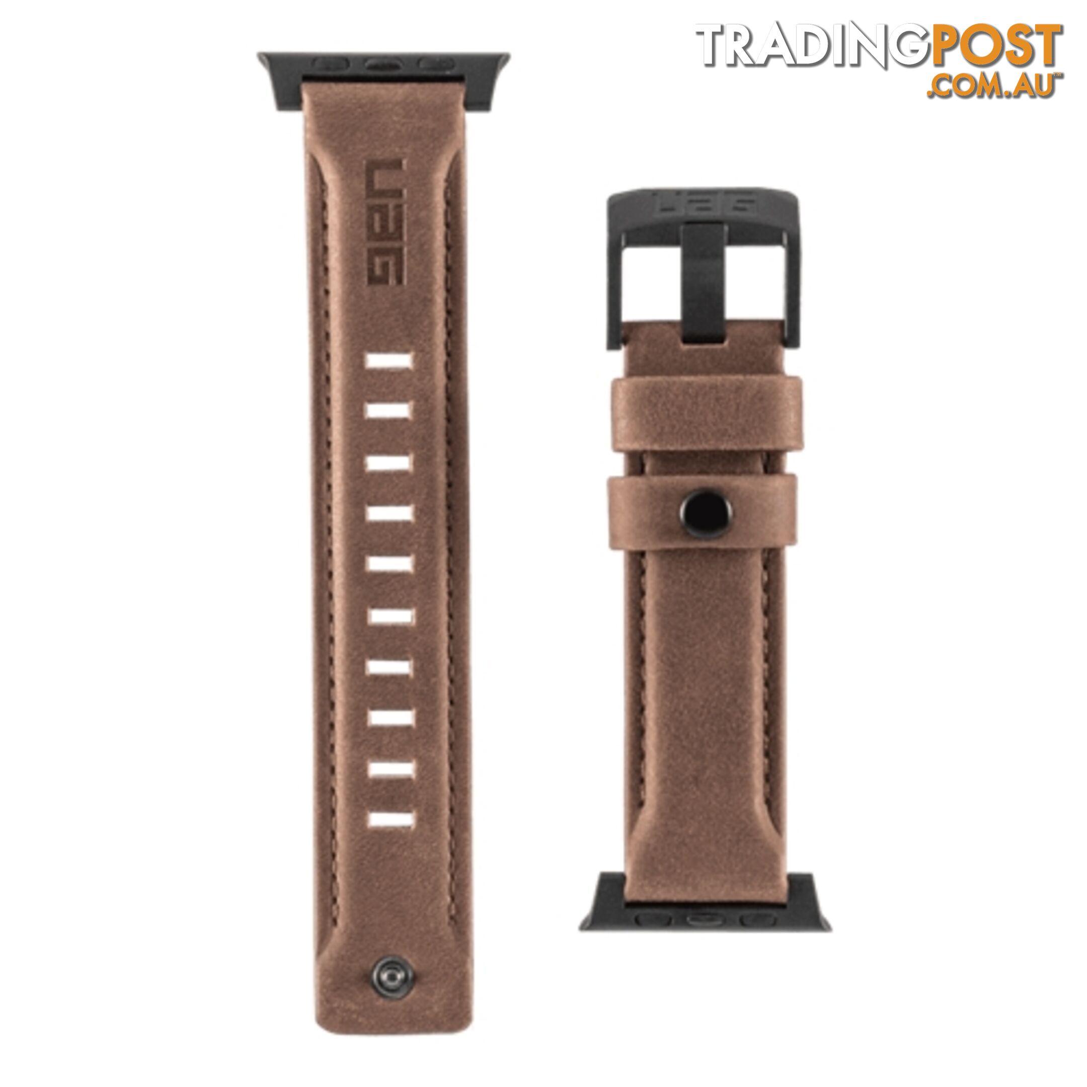 UAG Apple Watch Leather Range Strap 40 / 38mm - Brown - 812451031959/19149B114080 - UAG