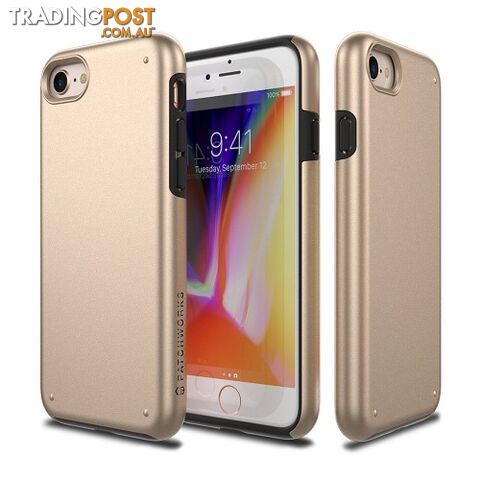 Patchworks Chroma Metalic Color Rugged Case iPhone 8 / 7 - Gold - 8809453318531/CRA75 - Patchworks