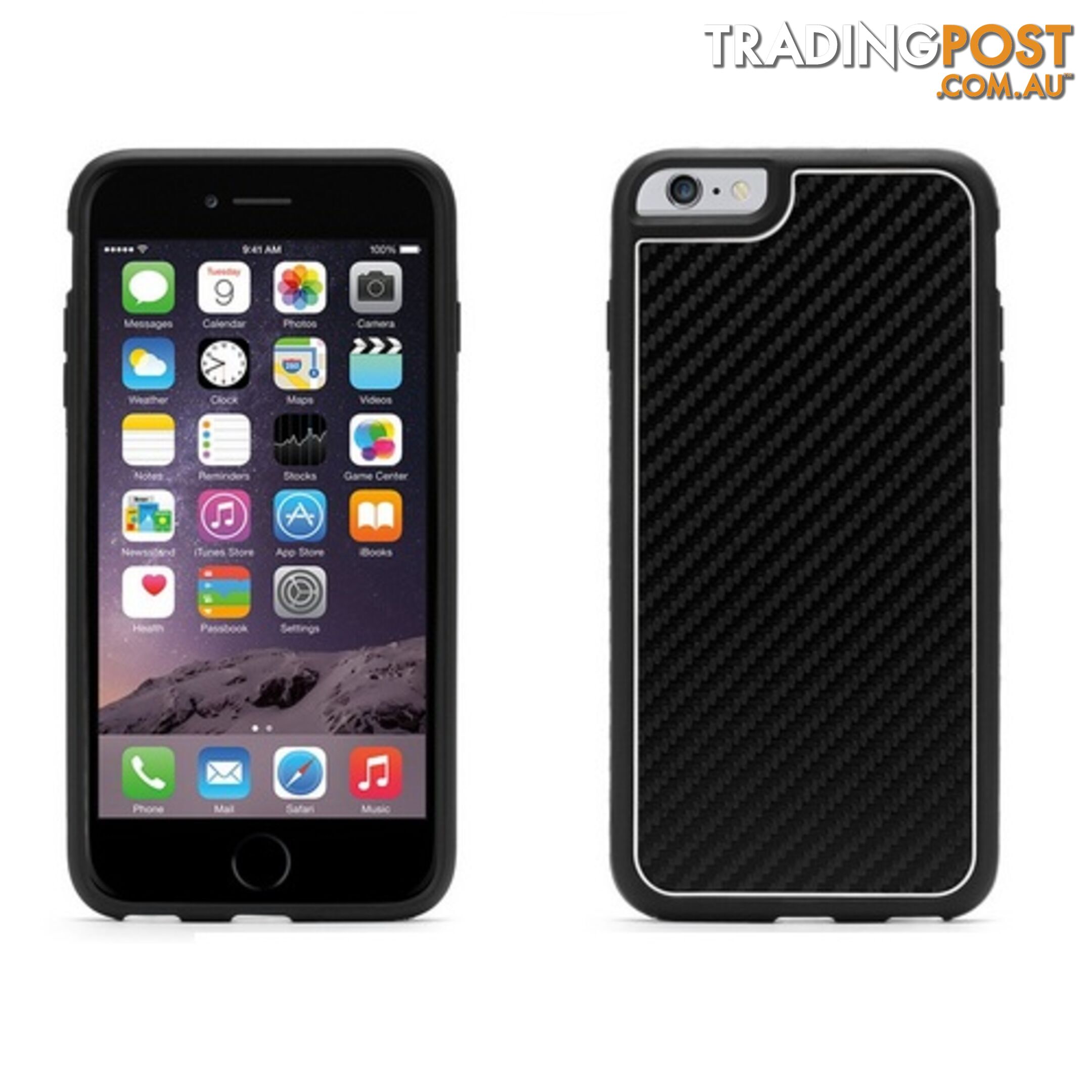 Griffin Identity Case for Apple iPhone 6 Plus / 6S Plus - Black / White - 685387407408/GB40055 - Griffin