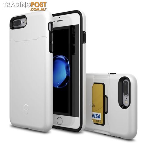 Patchworks ITG Level Card Case iPhone 8 Plus / 7 Plus w/ Card Slot - White - 8809453316261/ITGL908 - Patchworks