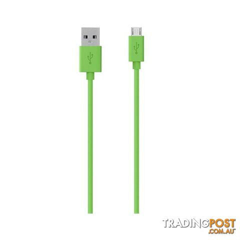 Belkin MIXITUP Micro USB Charge / Sync Cable 1.2m - Green - 722868969076/F2CU012bt04-GRN - Belkin