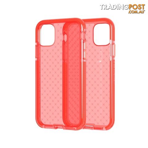 Tech21 Evo Check Rugged Case iPhone 11 & XR - Coral - 5056234729649/t21-7256 -...