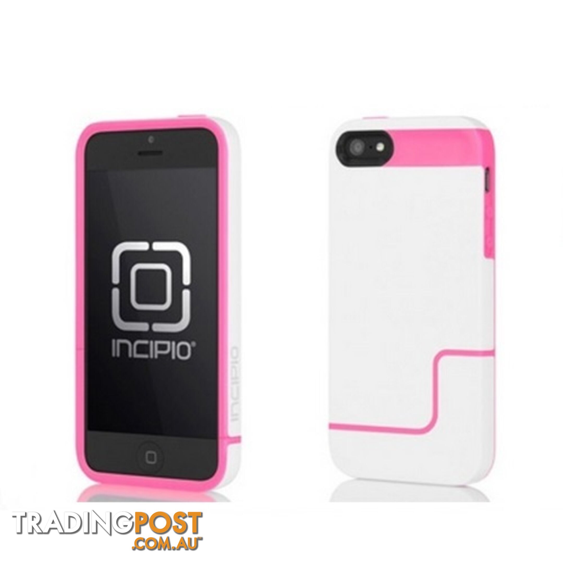 Incipio Edge Pro Slider Hard Case iPhone 5 / 5S / SE 1st Gen - White / Pink - 814523028317/IPH-831 - Incipio