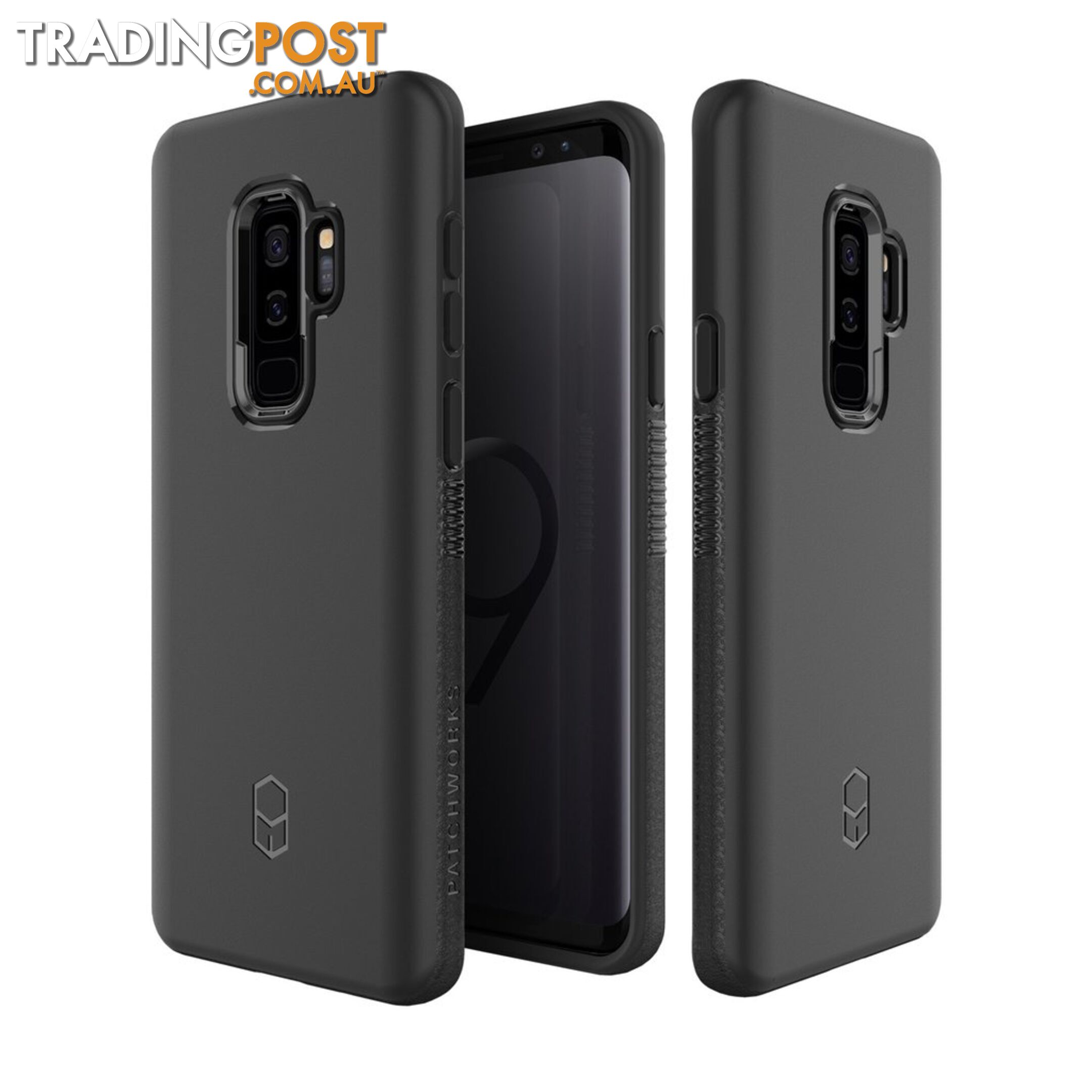 Patchworks ITG Level Rugged Case for Samsung Galaxy S9 Plus - Black - 8809597090119/LIS93 - Patchworks