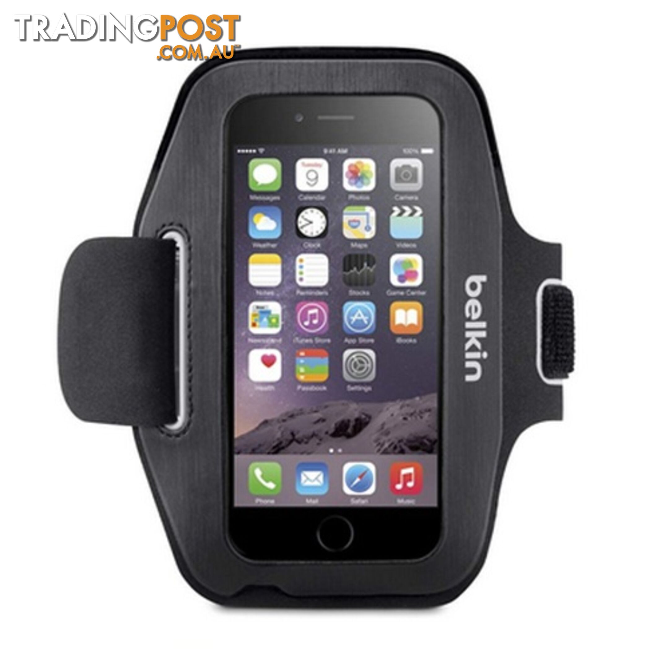 Belkin Sportfit Armband for Apple iPhone 6 / 6S - Blacktop / Overcast - 745883675227/F8W500-C00 - Belkin