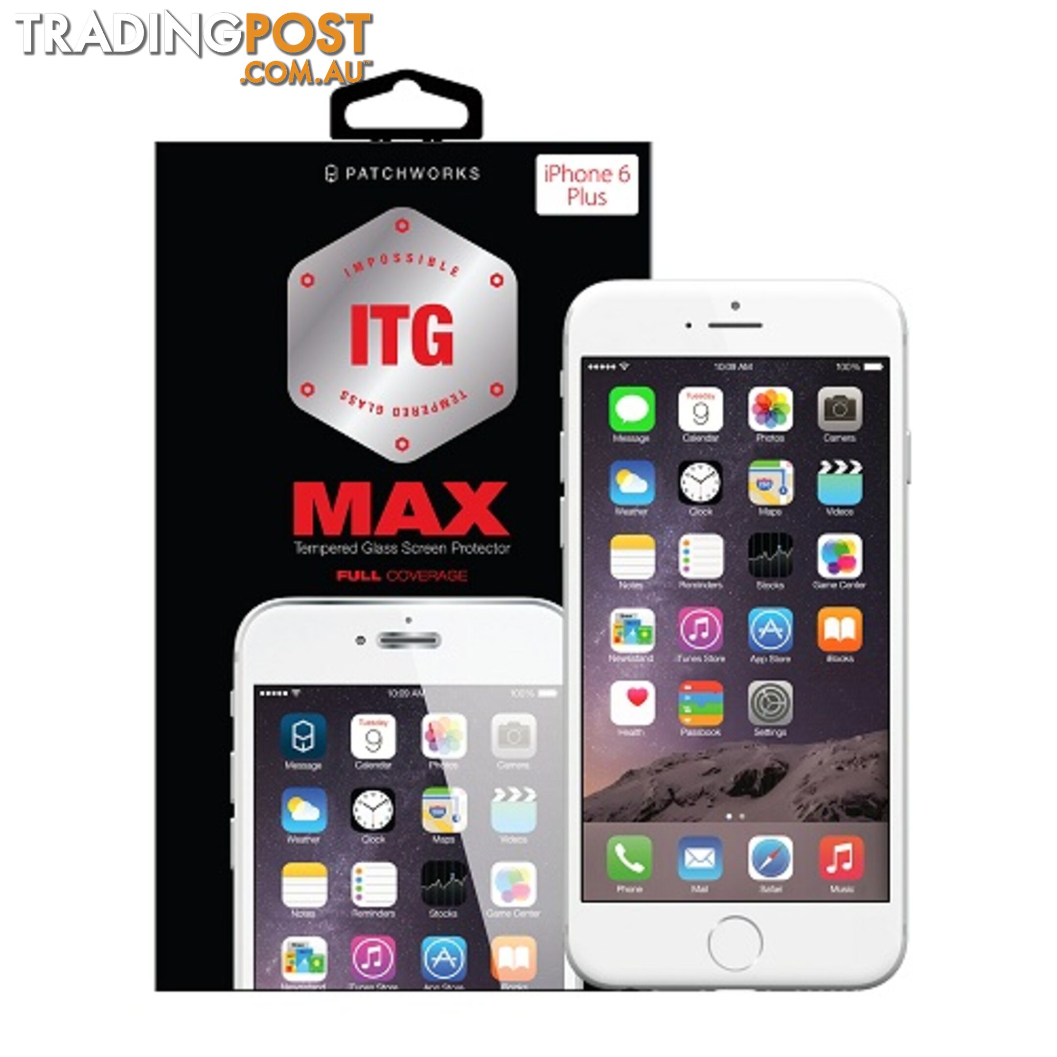 Patchworks Colorant Tempered Glass ITG Max for iPhone 6 Plus / 6S PLUS 0.4mm 9H - 8809327547517/4311 - Patchworks