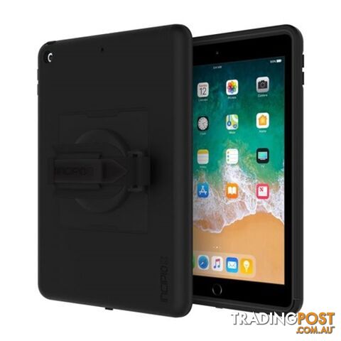 Incipio Capture Rugged Case with Handstrap for iPad 5th & 6th 9.7 inch - Black - 191058028846/IPD-394-BLK - Incipio