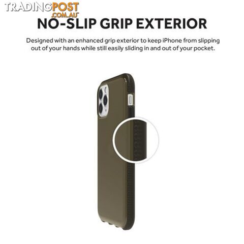 Griffin Survivor Clear Slim Protective Case iPhone 11 Pro - Black - 191058106506/GIP-022-BLK - Griffin