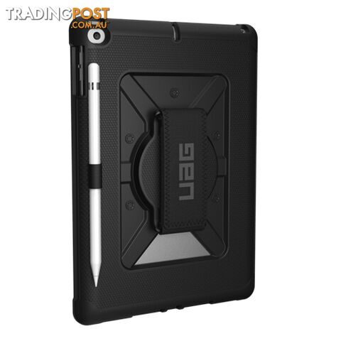 UAG Metropolis Rugged Case with Handstrap iPad 5th & 6th 9.7 inch Black - 858329007701/U-B-IPD17-HS-BK - UAG