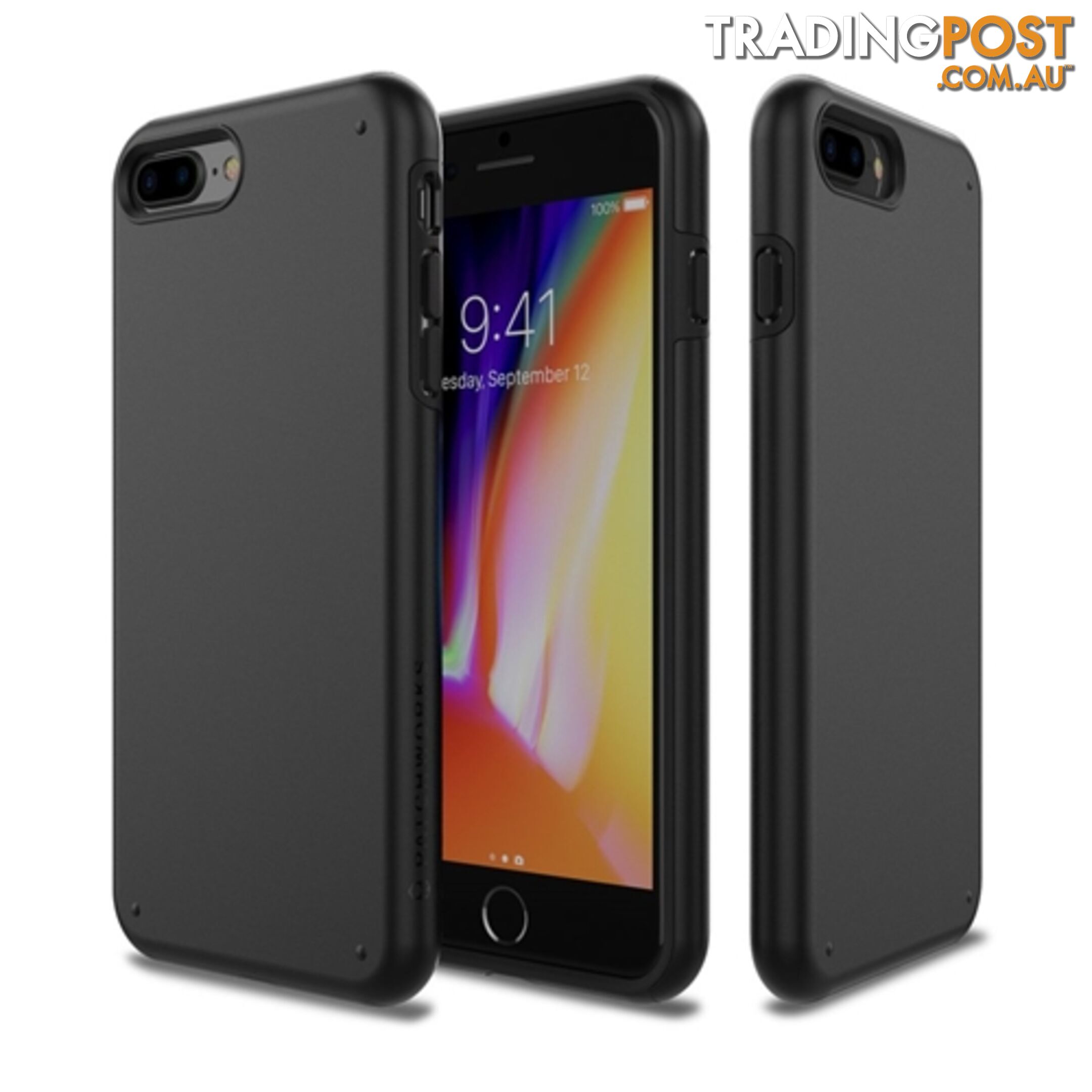 Patchworks Chroma Metalic Color Rugged Case iPhone 8 / 7 - Black - 8809453318494/CRA71 - Patchworks