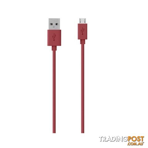 Belkin MIXITUP Micro USB Charge / Sync Cable 1.2m - Red - 722868969106/F2CU012bt04-RED - Belkin