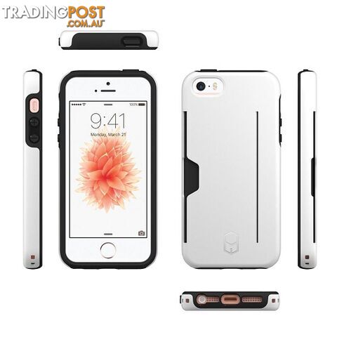 Patchworks Level Pro with Card Slot suits iPhone 5 / 5s / SE 1st Gen - White - 8809453315806/ITGL702 - Patchworks