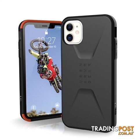 UAG Stealth Rugged Stylish Civilian Case iPhone 11 - Black -...