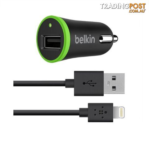 Belkin Car Charger with Micro USB Cable 5W / 1 Amp - Black - 722868995310/F8M711BT04-BLK - Belkin