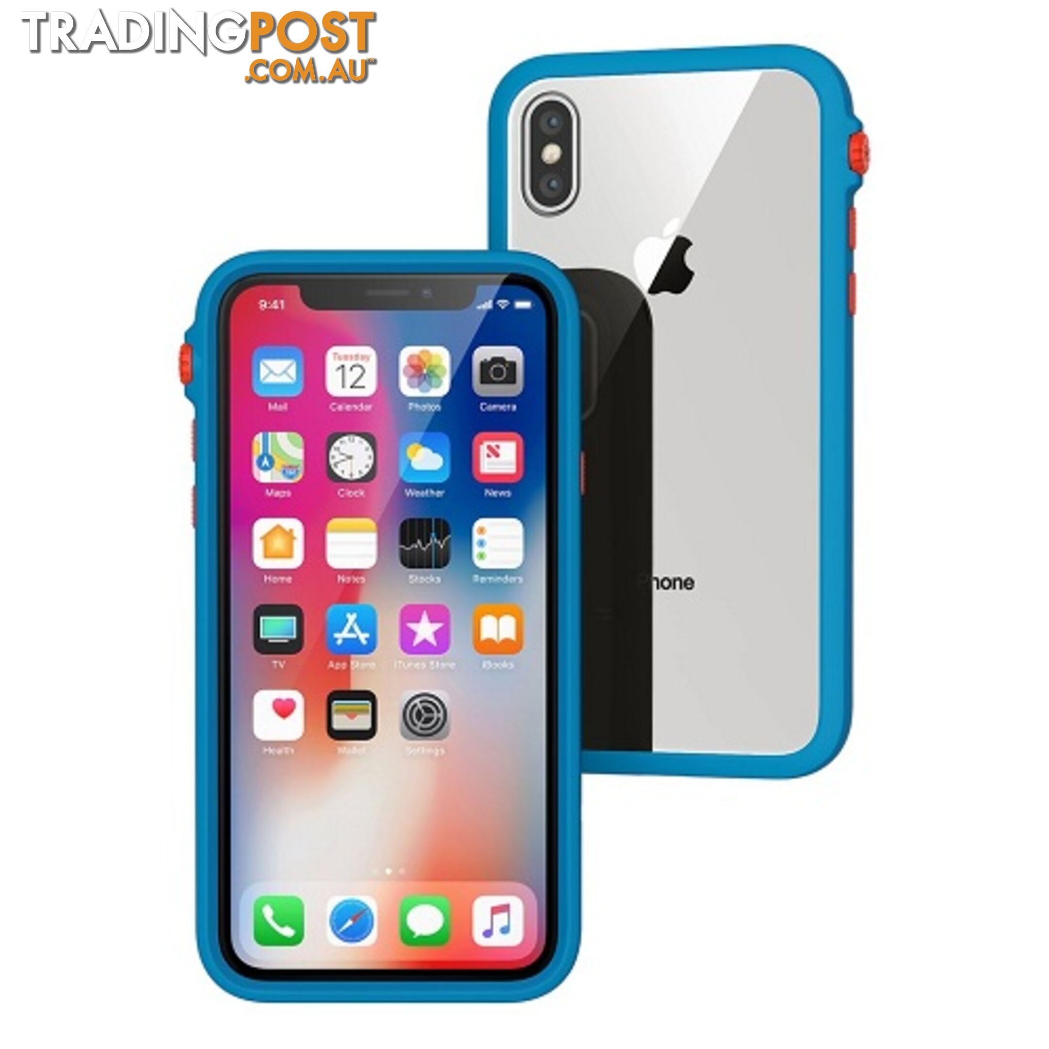 Catalyst Impact Protection Case for iPhone X / Xs - Blueridge / Sunset - 840625102280/CATDRPHXTBFC - Catalyst