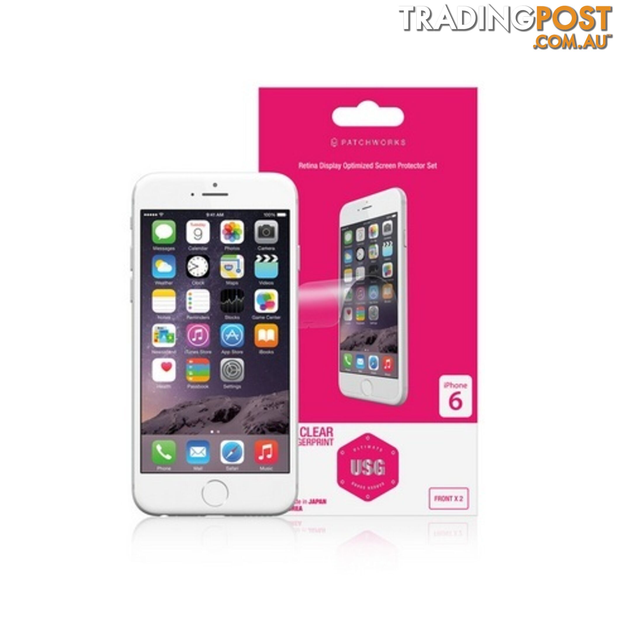 Patchworks USG Screen Protector for Apple iPhone 6 / 6S 4.7 - Clear - 8809327547210/1204804 - Patchworks