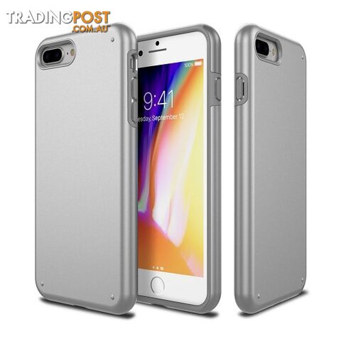 Patchworks Chroma Metalic Rugged Case iPhone 8 Plus / 7 Plus Silver - 8809453318579/CRA79 - Patchworks