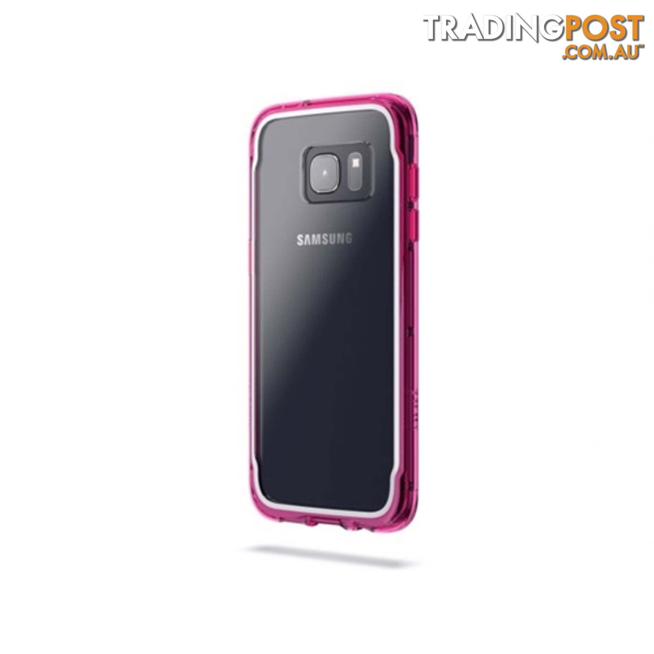 Griffin Survivor Clear Rugged case for Samsung S7 Edge - Clear Pink - 685387431359/GB42363 - Griffin