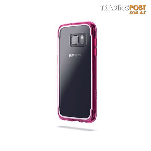 Griffin Survivor Clear Rugged case for Samsung S7 Edge - Clear Pink - 685387431359/GB42363 - Griffin