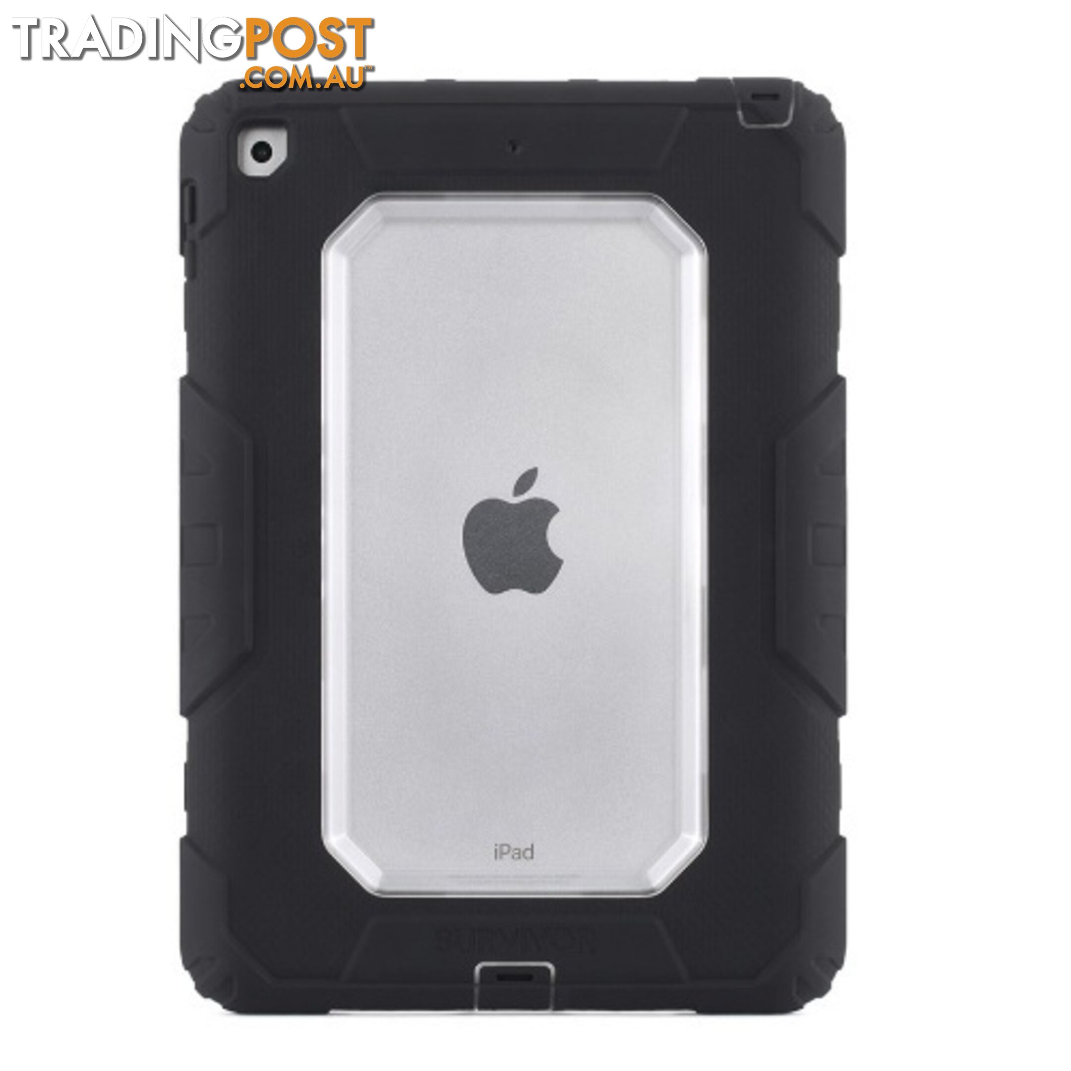 Griffin Survivor All Terrain iPad 5th & 6th Gen 9.7 2017 & 2018 - Black / Clear - 685387445769/GB43623 - Griffin