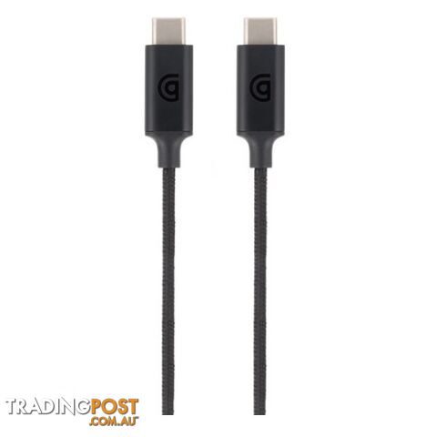 Griffin Braided USB Type C to Type C Cable Premium 3ft / 0.9m - Black - 685387446049/GC43311 - Griffin