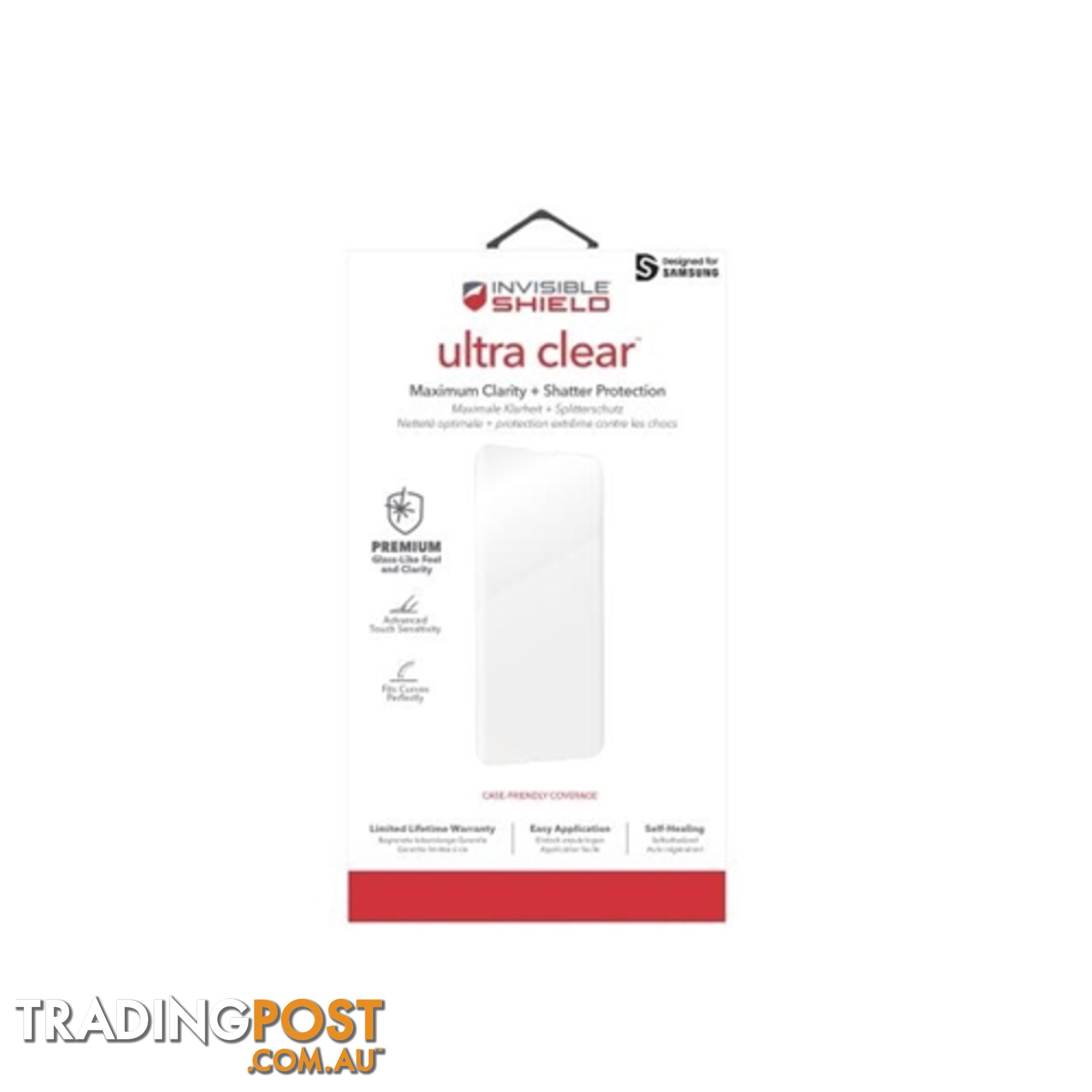 Zagg InvisibleShield HD Ultra 2.0 Screen Protector Samsung Galaxy S10 - Clear - 848467083743/200202663 - ZAGG