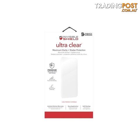 Zagg InvisibleShield HD Ultra 2.0 Screen Protector Samsung Galaxy S10 - Clear - 848467083743/200202663 - ZAGG