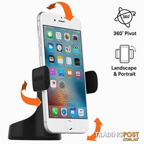 Kenu Airbase Pro Premium Dash & Windshield Smart Phone Mount - Black -...