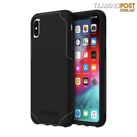 Griffin Survivor Strong Case for iPhone Xs Max - Black - 191058080219/GIP-013-BLK - Griffin