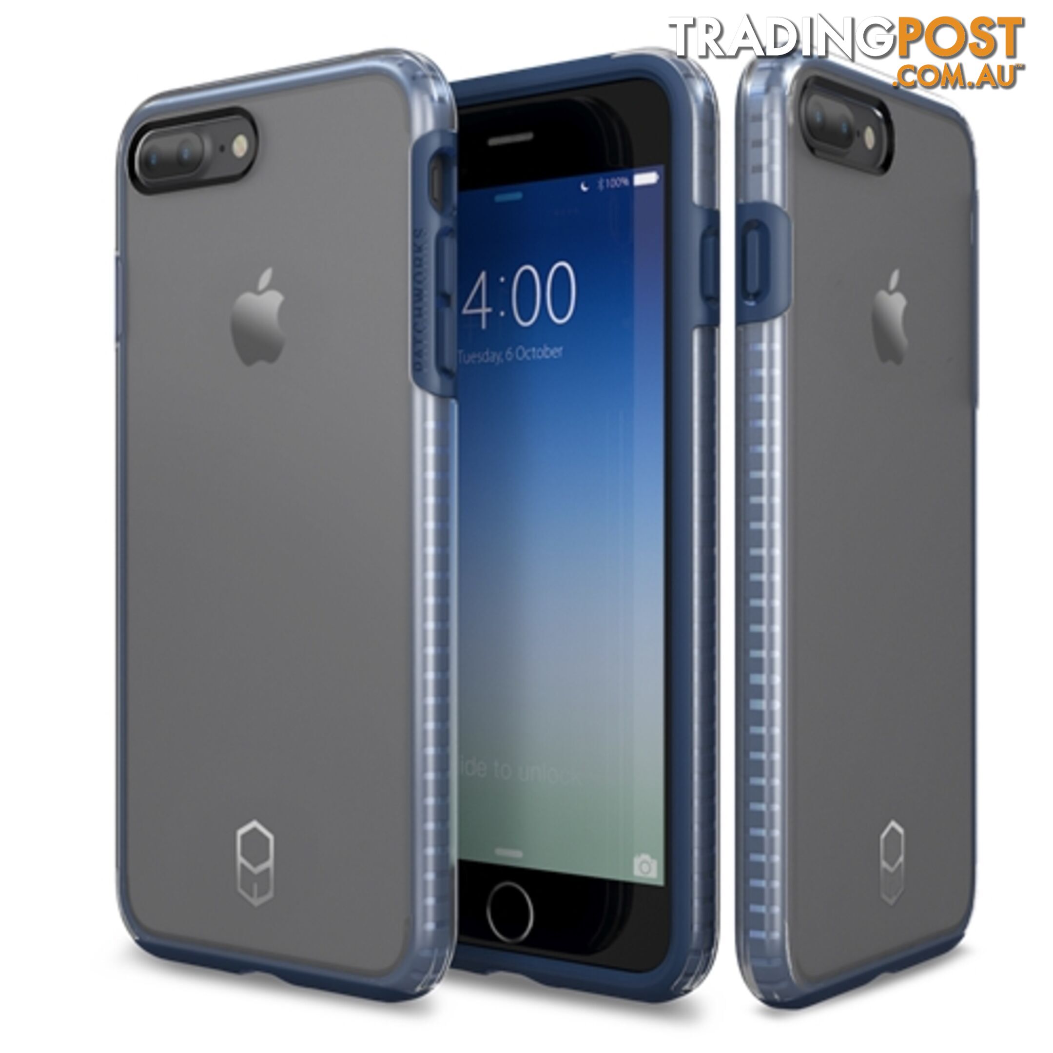 Patchworks ITG Level Protection Case iPhone 8 Plus / 7 Plus - Clear Navy - 8809453316155/ITGL807 - Patchworks