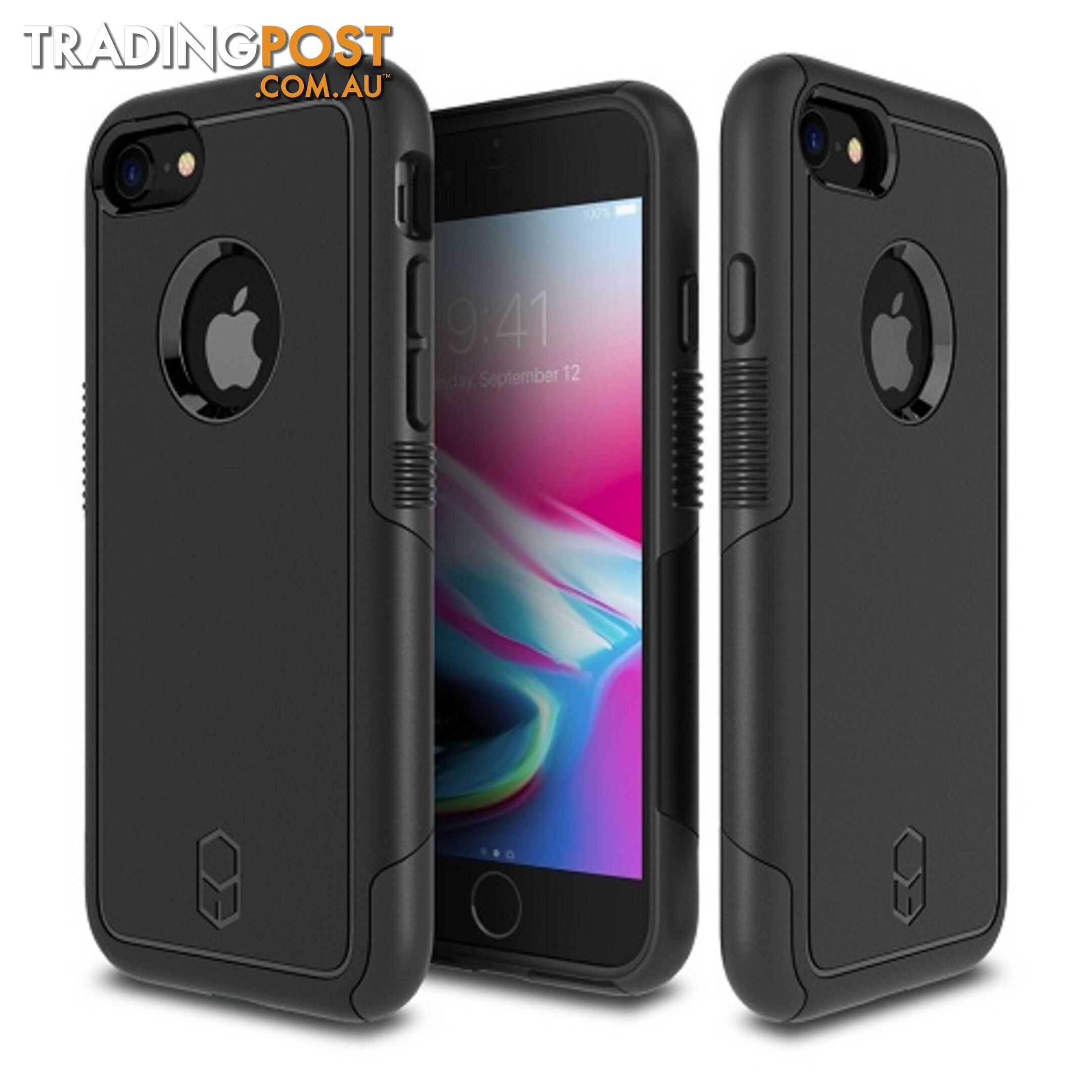 Patchworks Level Aegis Rugged Case for iPhone 8 / 7 - Black - 8809453318210/LAA71 - Patchworks