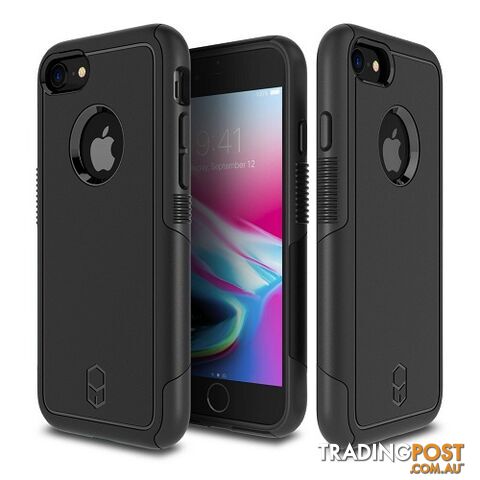 Patchworks Level Aegis Rugged Case for iPhone 8 / 7 - Black - 8809453318210/LAA71 - Patchworks