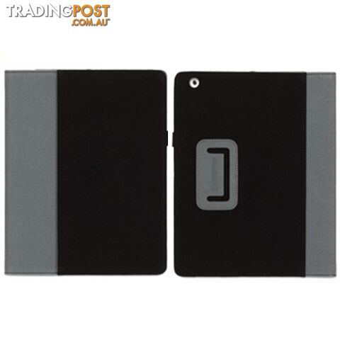 Griffin Elan Folio Colourblock Canvas Case for iPad 2 and New iPad - Black Grey - 685387347728/GB03832 - Griffin