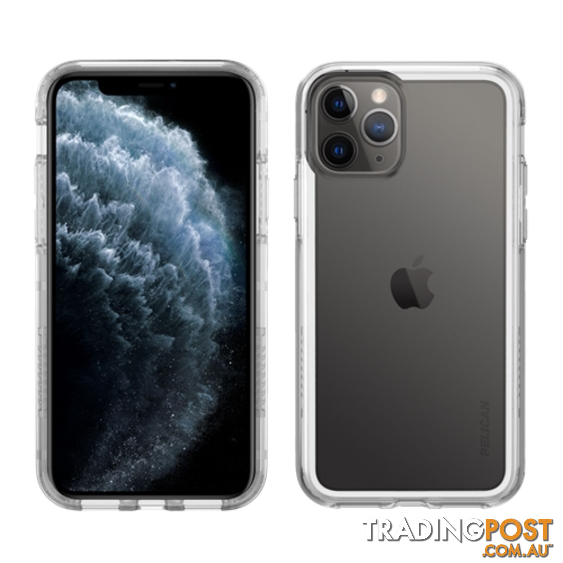 Pelican Adventurer Dual Layer Slim & Stylish Rugged Case iPhone 11 Pro Max - Clear - 019428172022/C57100-001A-CLCL - Pelican