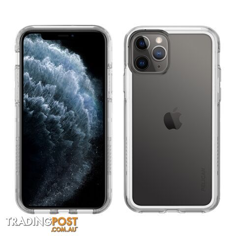Pelican Adventurer Dual Layer Slim & Stylish Rugged Case iPhone 11 Pro Max - Clear - 019428172022/C57100-001A-CLCL - Pelican