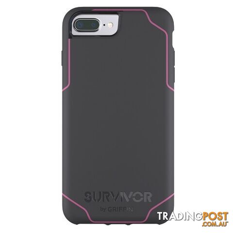 Griffin Survivor Journey Mobile Case iPhone 8+ / 7+ / 6+ - Grey / Pink - 685387436149/GB42816 - Griffin